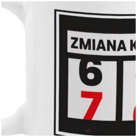 kubek z nadrukiem boss zmiana kodu 70 bialy bgtech 300 ml