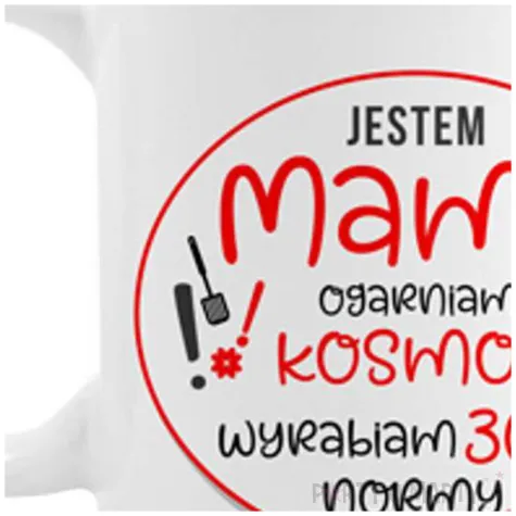 kubek z nadrukiem jestem mama bgtech 300 ml