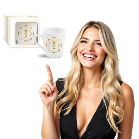 kubek z nadrukiem komunia kielich bgtech 350 ml