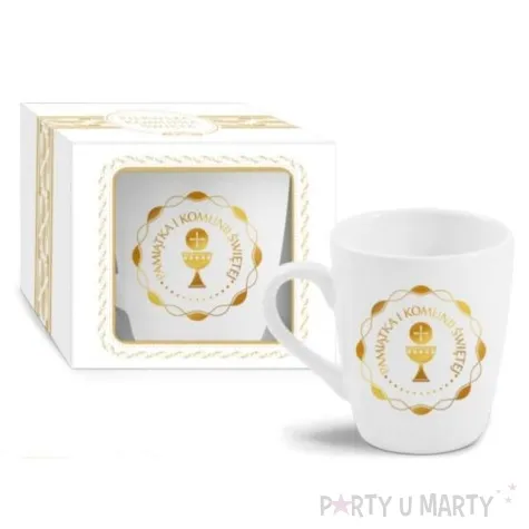 kubek z nadrukiem komunia kielich bgtech 350 ml