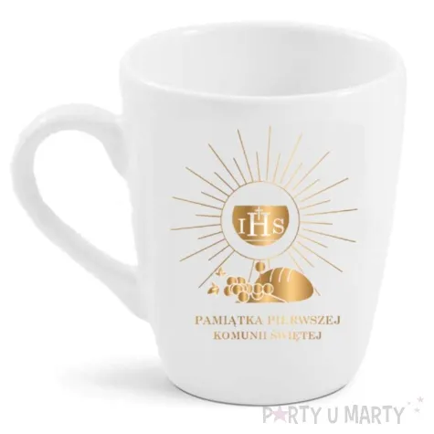 kubek z nadrukiem komunia pamiatka pierwszej komunii swietej z kielichem bgtech 300 ml