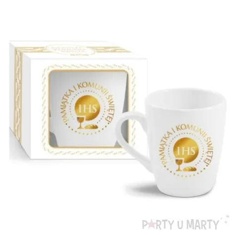 kubek z nadrukiem komunia symbole bgtech 350 ml