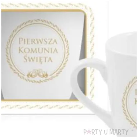 kubek z nadrukiem komunia wieniec bgtech 350 ml