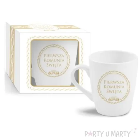 kubek z nadrukiem komunia wieniec bgtech 350 ml