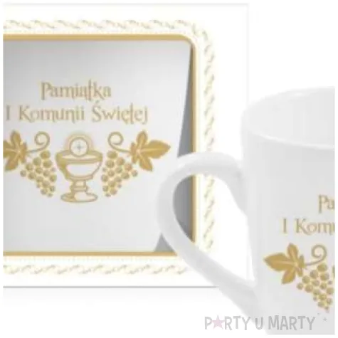 kubek z nadrukiem komunia winogrona bgtech 350 ml