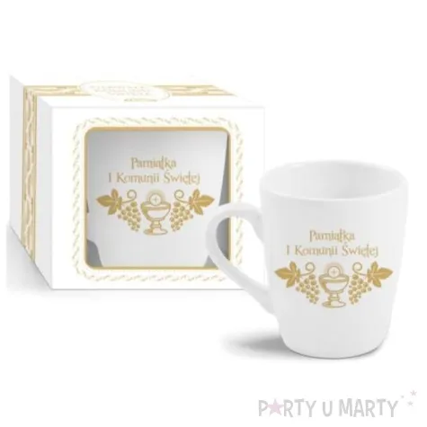 kubek z nadrukiem komunia winogrona bgtech 350 ml