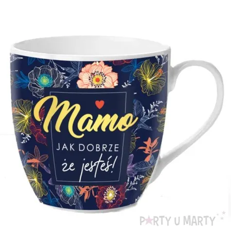 kubek z nadrukiem mamo jak dobrze bgtech 470 ml