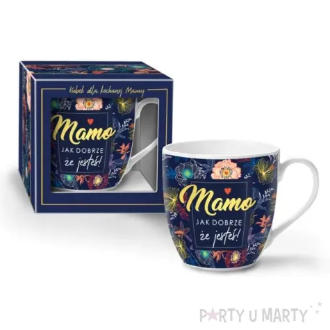 kubek z nadrukiem mamo jak dobrze bgtech 470 ml