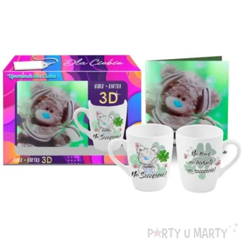 kubek z nadrukiem na kawe na herbate na szczescie kartka 3d bgtech 300 ml