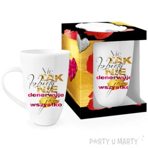 kubek z nadrukiem nic tak nie denerwuje jak wszystko bialy bgtech 400 ml