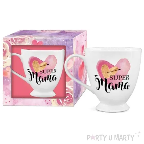 kubek z nadrukiem pastelowe serca bialy z nadrukiem bgtech 300 ml