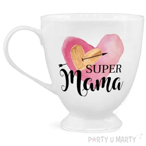 kubek z nadrukiem pastelowe serca bialy z nadrukiem bgtech 300 ml