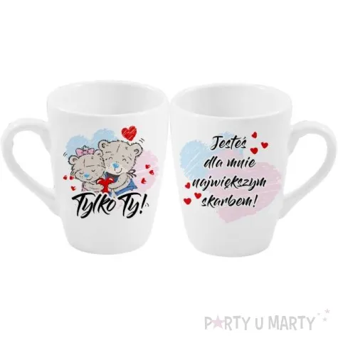 kubek z nadrukiem tylko ty jestes dla mnie najwiekszym skarbem bgtech 300ml