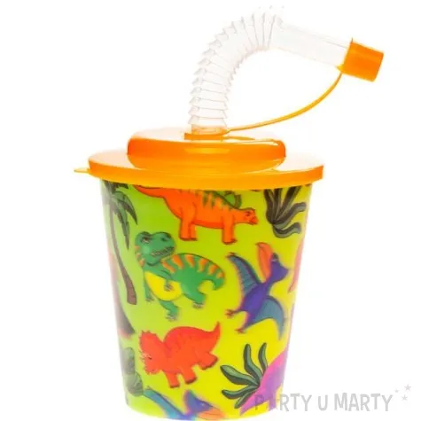 kubek ze slomka dinozaury w roslinach 3d mix lg imports nv 250 ml