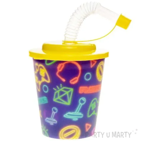 kubek ze slomka gracz wzory 3d mix lg imports nv 250 ml