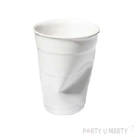 kubek zgnieciony bialy gadgetmaster