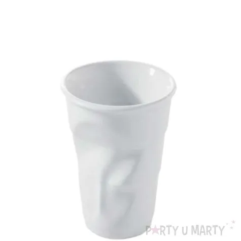 kubek zgnieciony bialy gadgetmaster