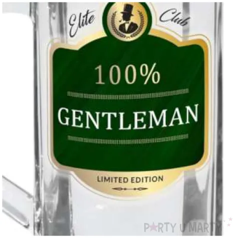 kufel 100 gentleman przezroczysty bgtech 500 ml