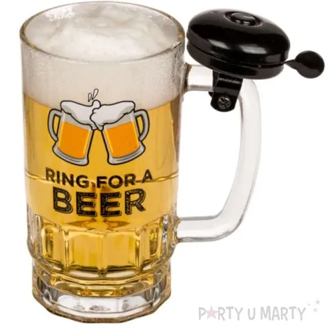 kufel piwo na zawolanie z dzwonkiem ootb 500 ml