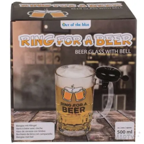 kufel piwo na zawolanie z dzwonkiem ootb 500 ml