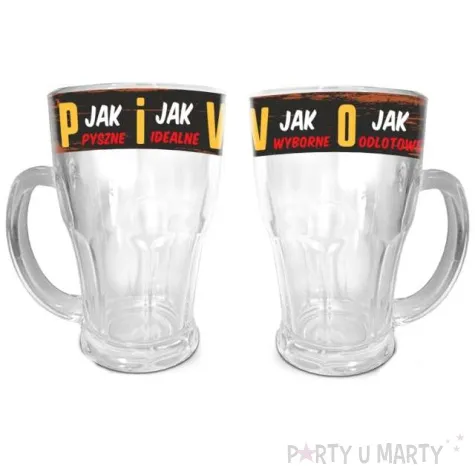 kufel piwo pyszne idealne wyborne szklany bgtech 480 ml