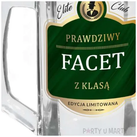 kufel prawdzy facet z klasa edycja limitowana elite club bgtech 500 ml