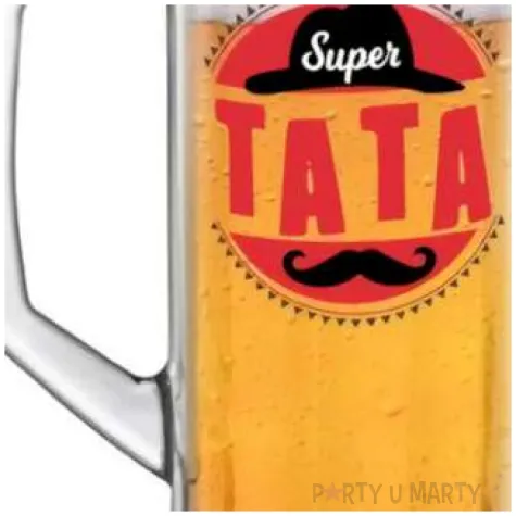 kufel super tata kapelusz z wasem bgtech 500 ml
