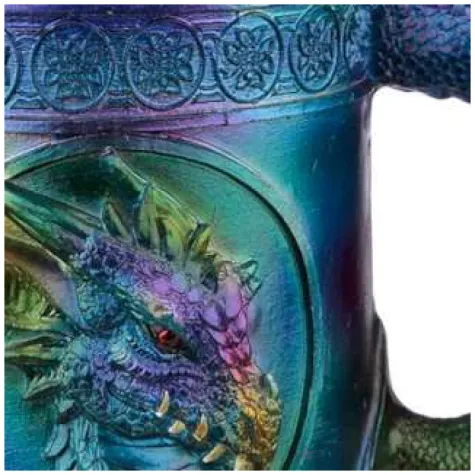 kufel teczowy smok stal nierdzewna puckator 350 ml