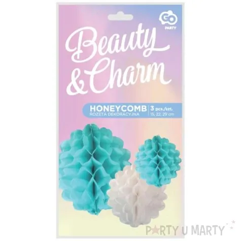 kula bibulowa beauty and charm niebieski mix godan 3 szt