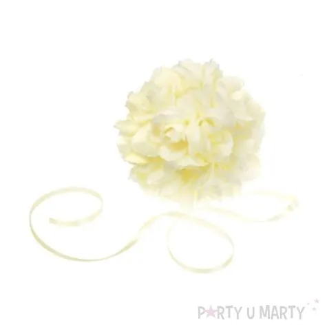 kula kwiatowa 15 cm kremowa 3 szt