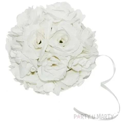 kula kwiatowa 17 cm biala 3 szt