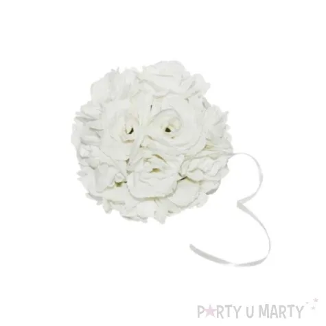 kula kwiatowa 17 cm biala 3 szt