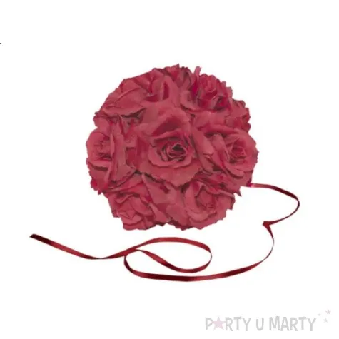 kula kwiatowa 21 cm bordowa 1 szt