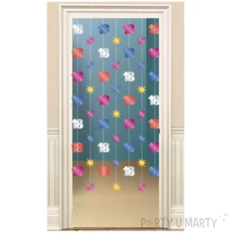 kurtyna na drzwi 18 urodziny mix amscan 90x200 cm