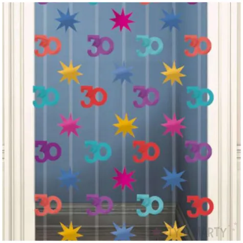 kurtyna na drzwi 30 urodziny mix amscan 90x200 cm