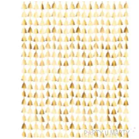 kurtyna na drzwi choinki zlota partydeco 250 x 100 cm