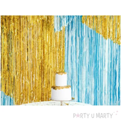 kurtyna na drzwi classic blekitna partydeco 250 x 90 cm