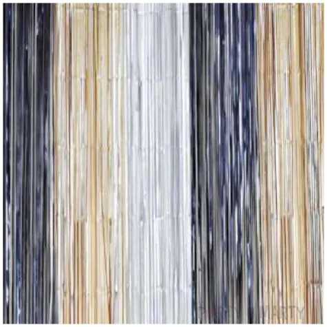 kurtyna na drzwi classic czarna srebrna zlota folat 200x100 cm