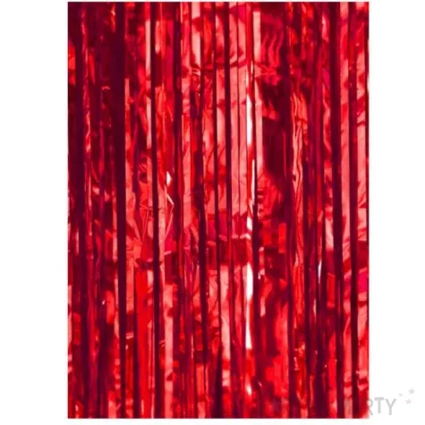 kurtyna na drzwi classic czerwona partypal 250 x 100 cm