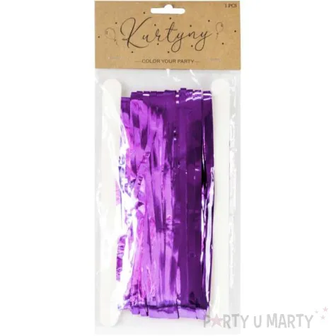 kurtyna na drzwi classic fioletowa partypal 250 x 100 cm