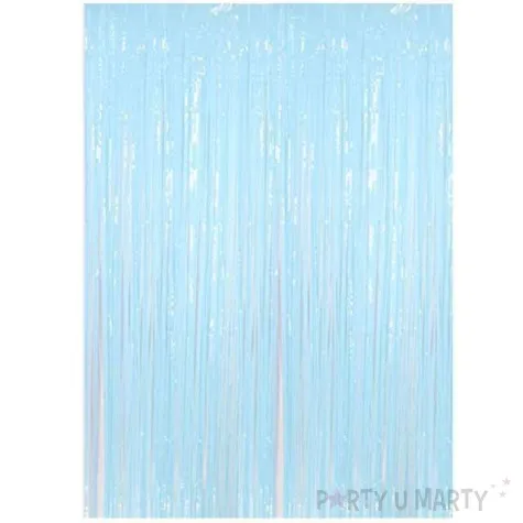 kurtyna na drzwi classic mat blekitna dekoracje polska 100x200 cm