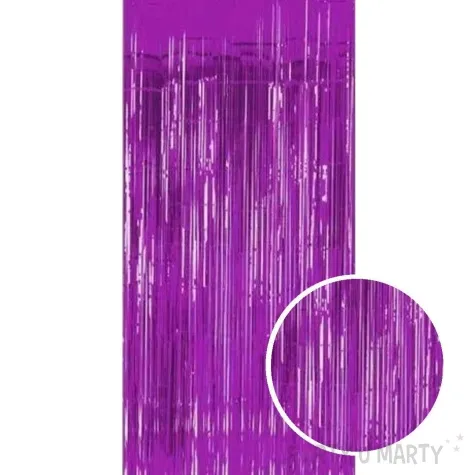 kurtyna na drzwi classic metalik fioletowy folat 200 x 100 cm