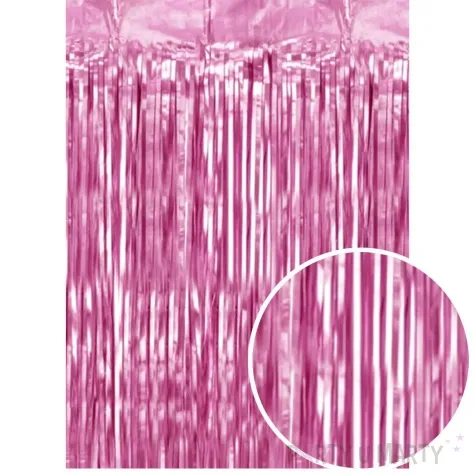 kurtyna na drzwi classic metalik rozowy partypal 100 x 250 cm