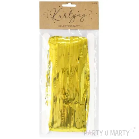 kurtyna na drzwi classic metalik zlota partypal 200 x 100 cm