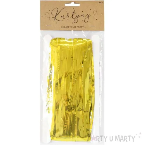 kurtyna na drzwi classic metalik zloty partypal 250 x 100 cm