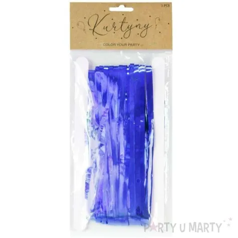 kurtyna na drzwi classic niebieska partypal 200 x 100 cm