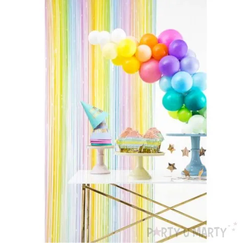 kurtyna na drzwi classic pastel teczowa partydeco 100 x 195 cm