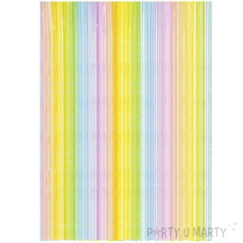 kurtyna na drzwi classic pastel teczowa partydeco 100 x 195 cm