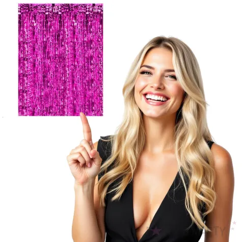 kurtyna na drzwi classic rozowa ciemna partypal 200 x 100 cm