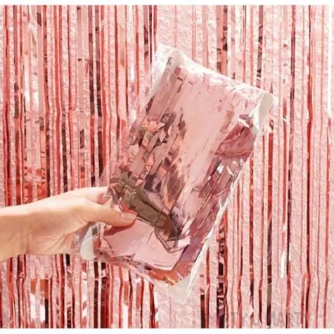 kurtyna na drzwi classic rozowe zloto jix 250 x 90 cm